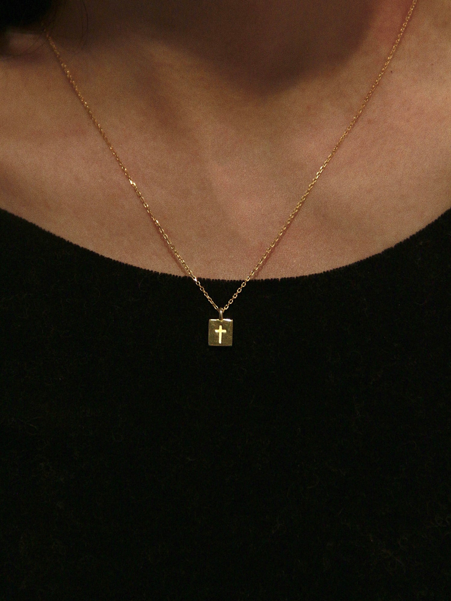 "A Little Bible" Handcrafted Silver Cross Necklace