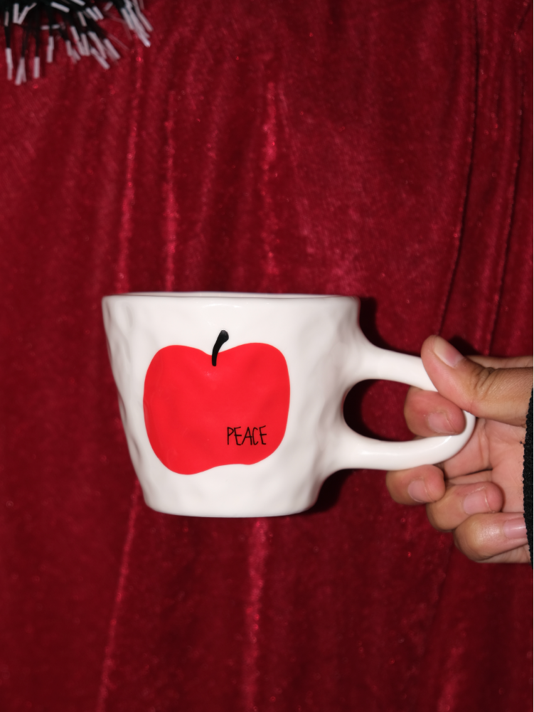 "Peace" Hand-Pinched Ceramic Mug