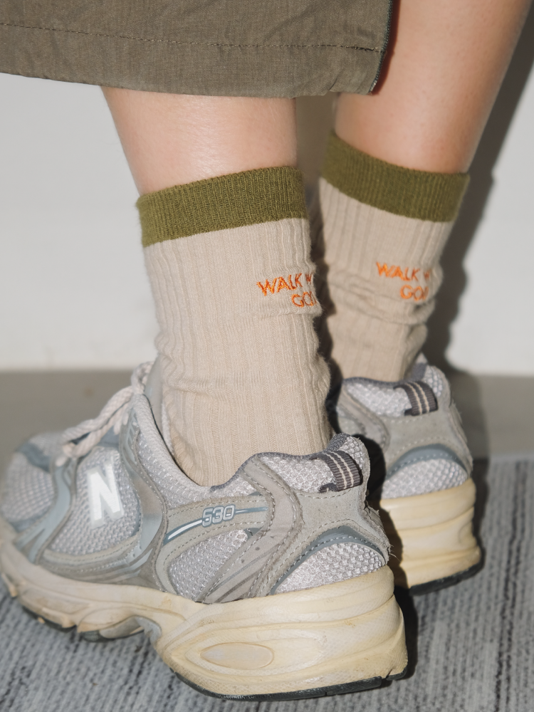 "Walk With God" Crew Socks