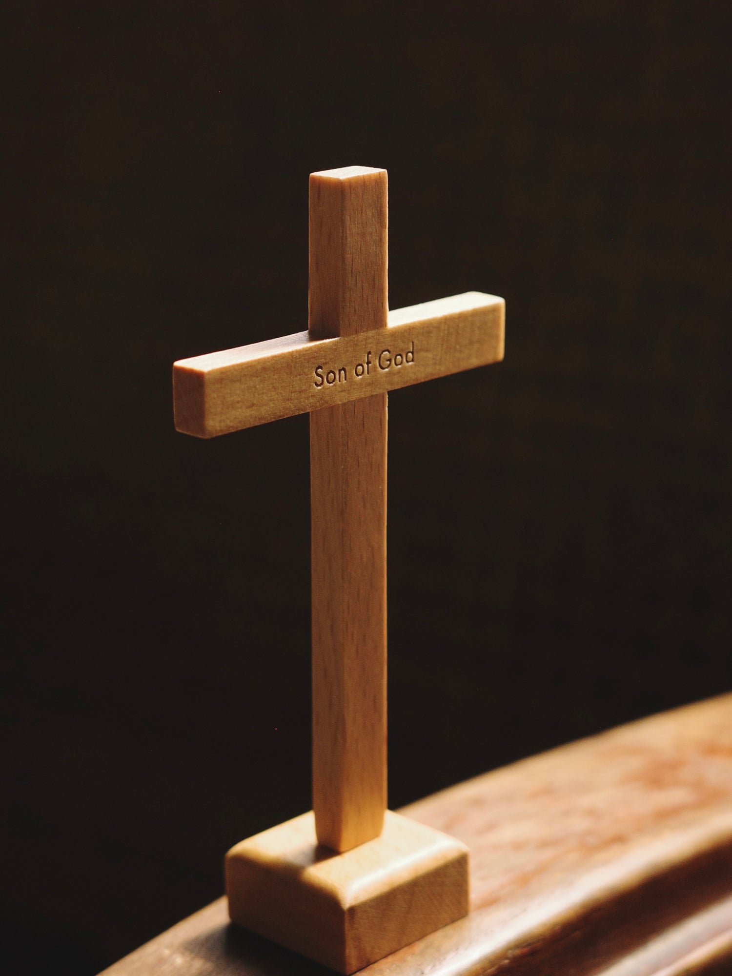 "Son of God" Handcrafted Cross Tabletop Decor