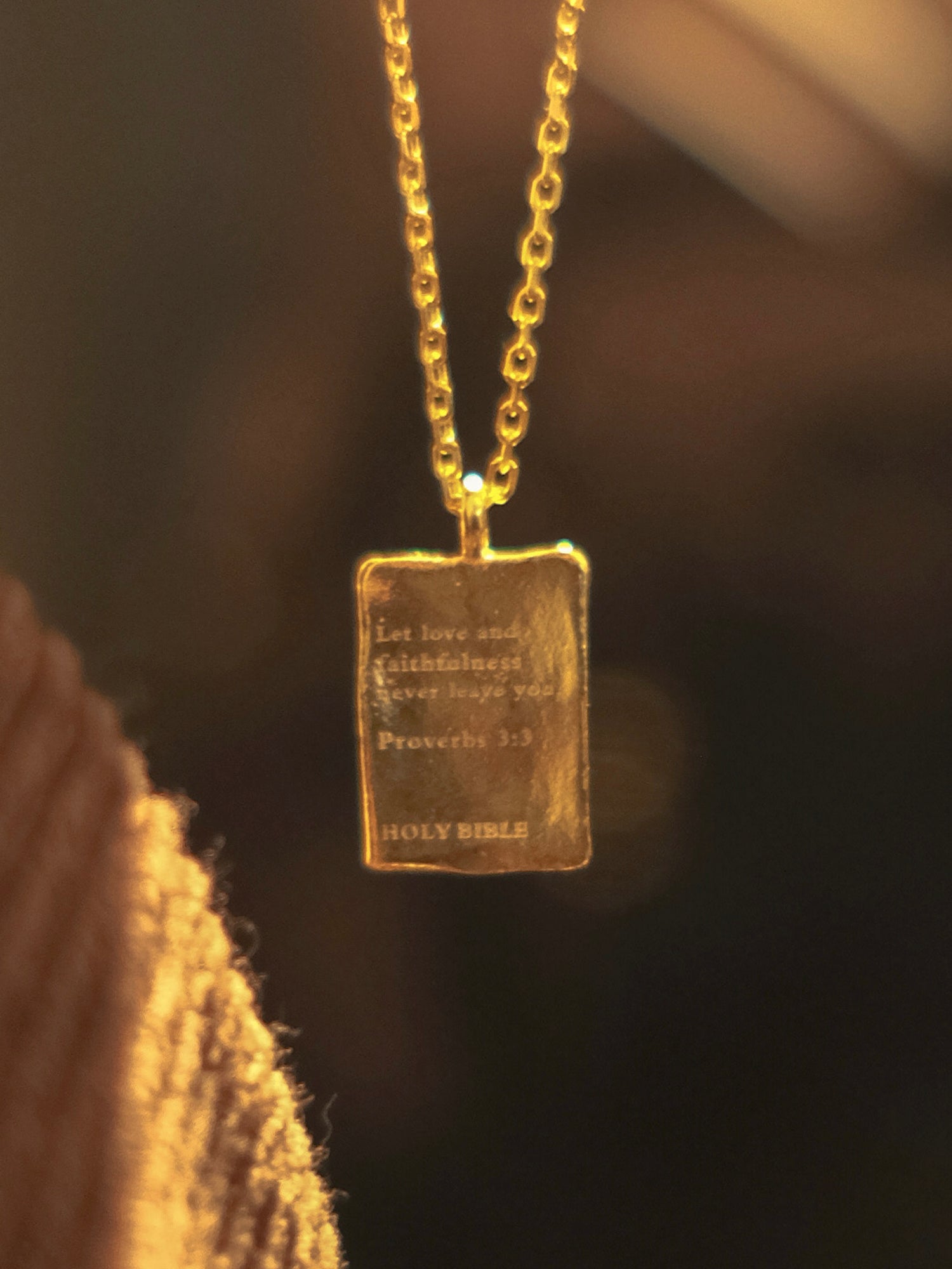 "Written on the Heart" Handcrafted Silver Necklace