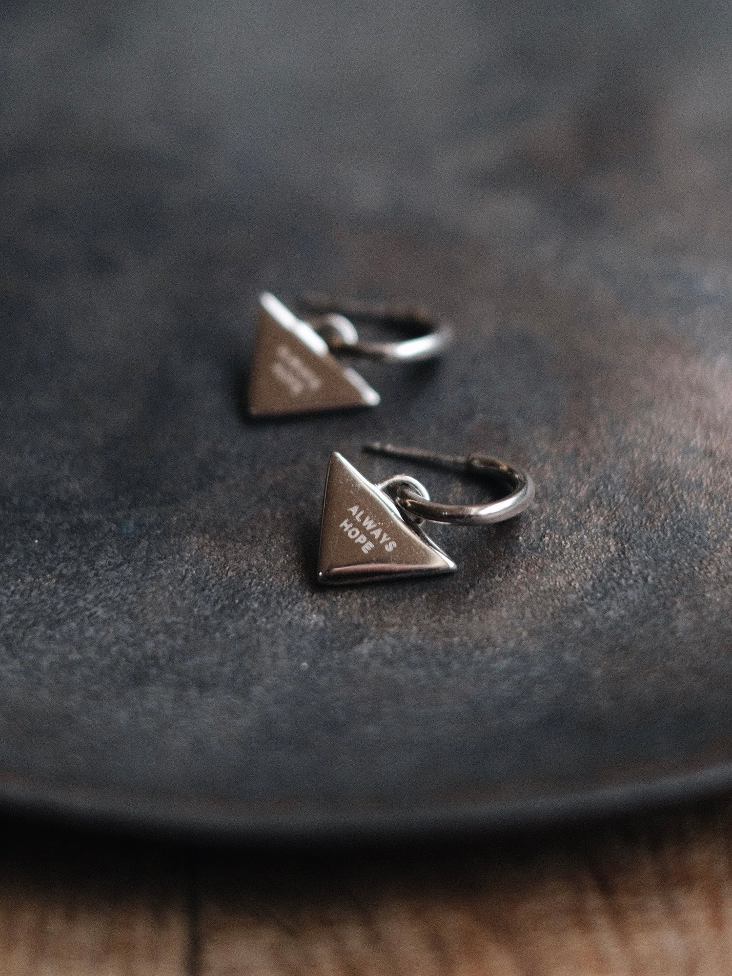 "Always Hope" Handcrafted Silver Earrings