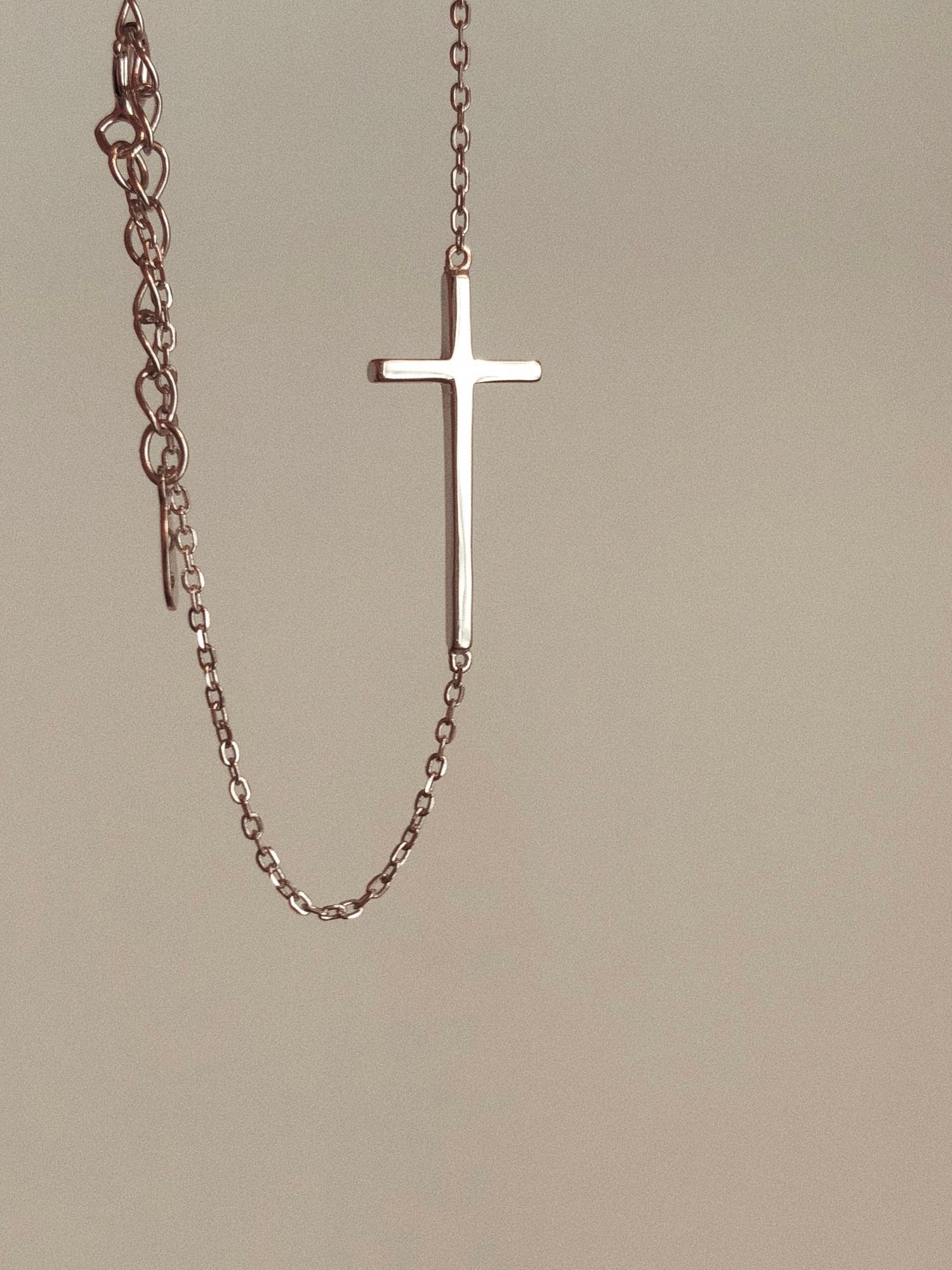 "Covenant" Handcrafted Silver Cross Bracelet