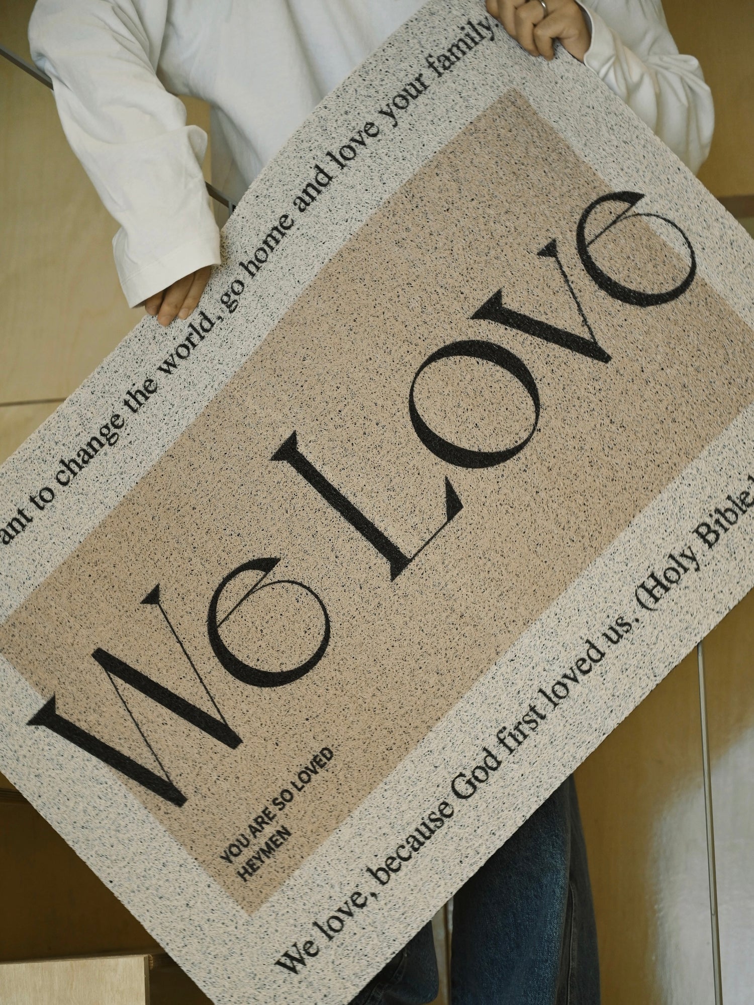 "We Love" Doormat