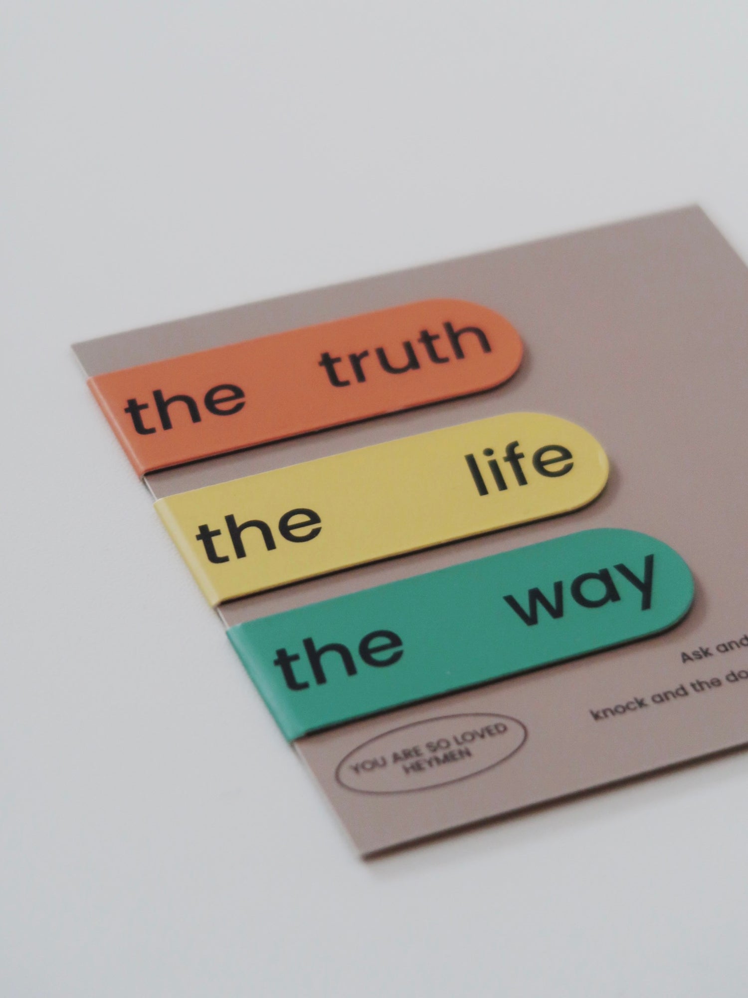 "The Way/Truth/Life" Magnetic Bookmark Set
