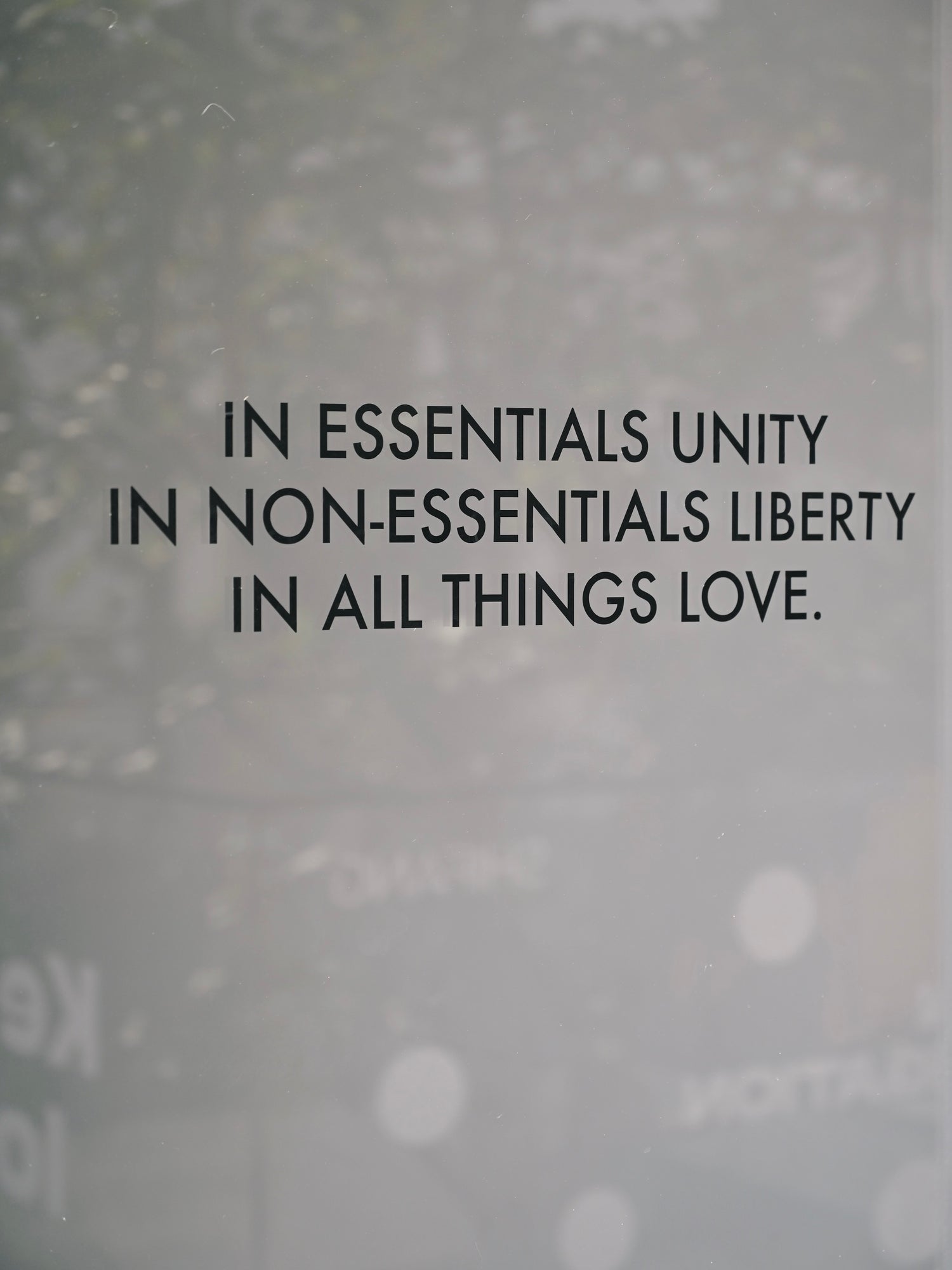 "In All Things Love" Window/Wall/Car Decal