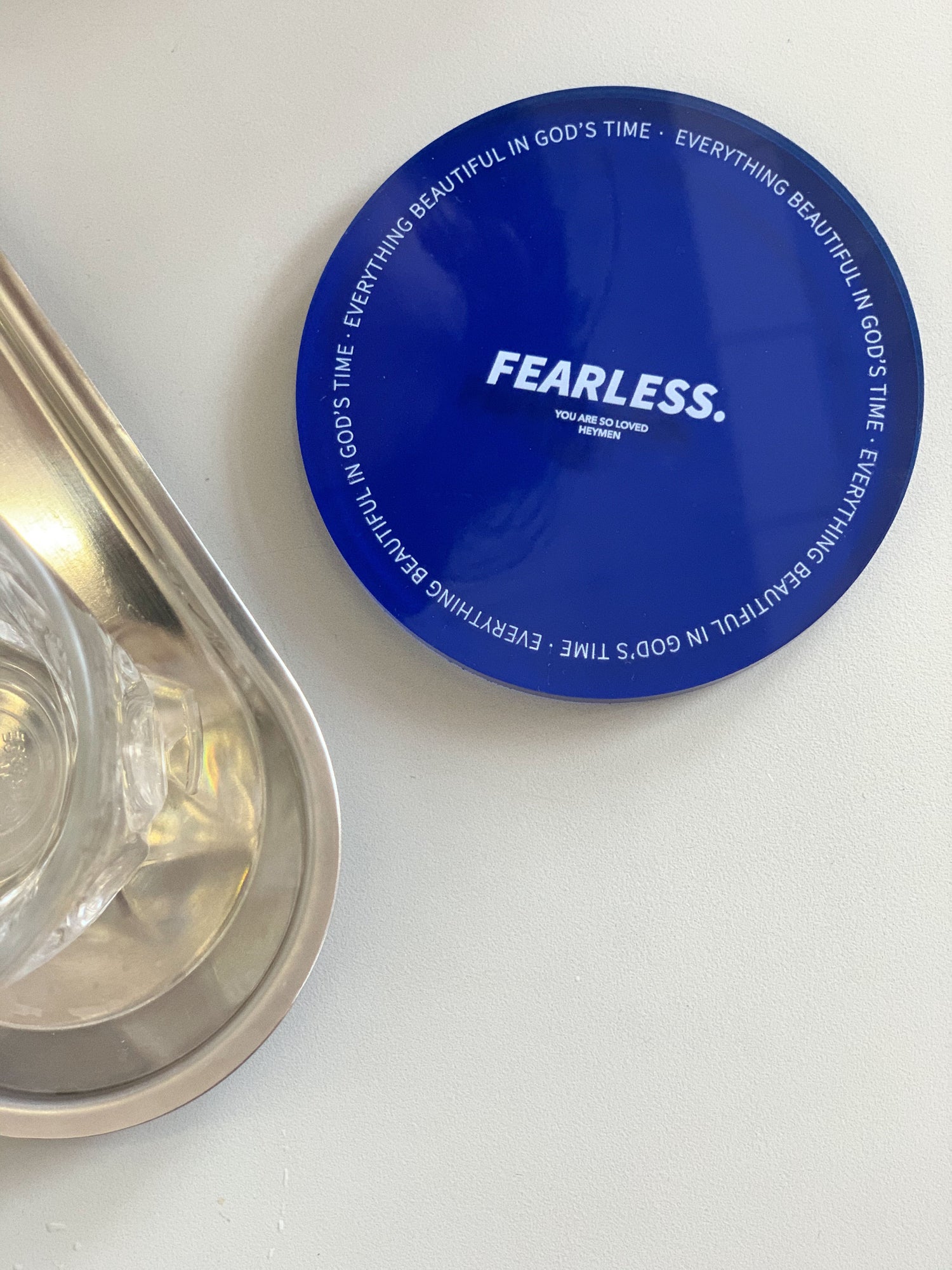 "Fearless" Acrylic Coaster