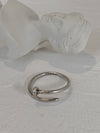 "Jesus Saves" Nail Silver Ring
