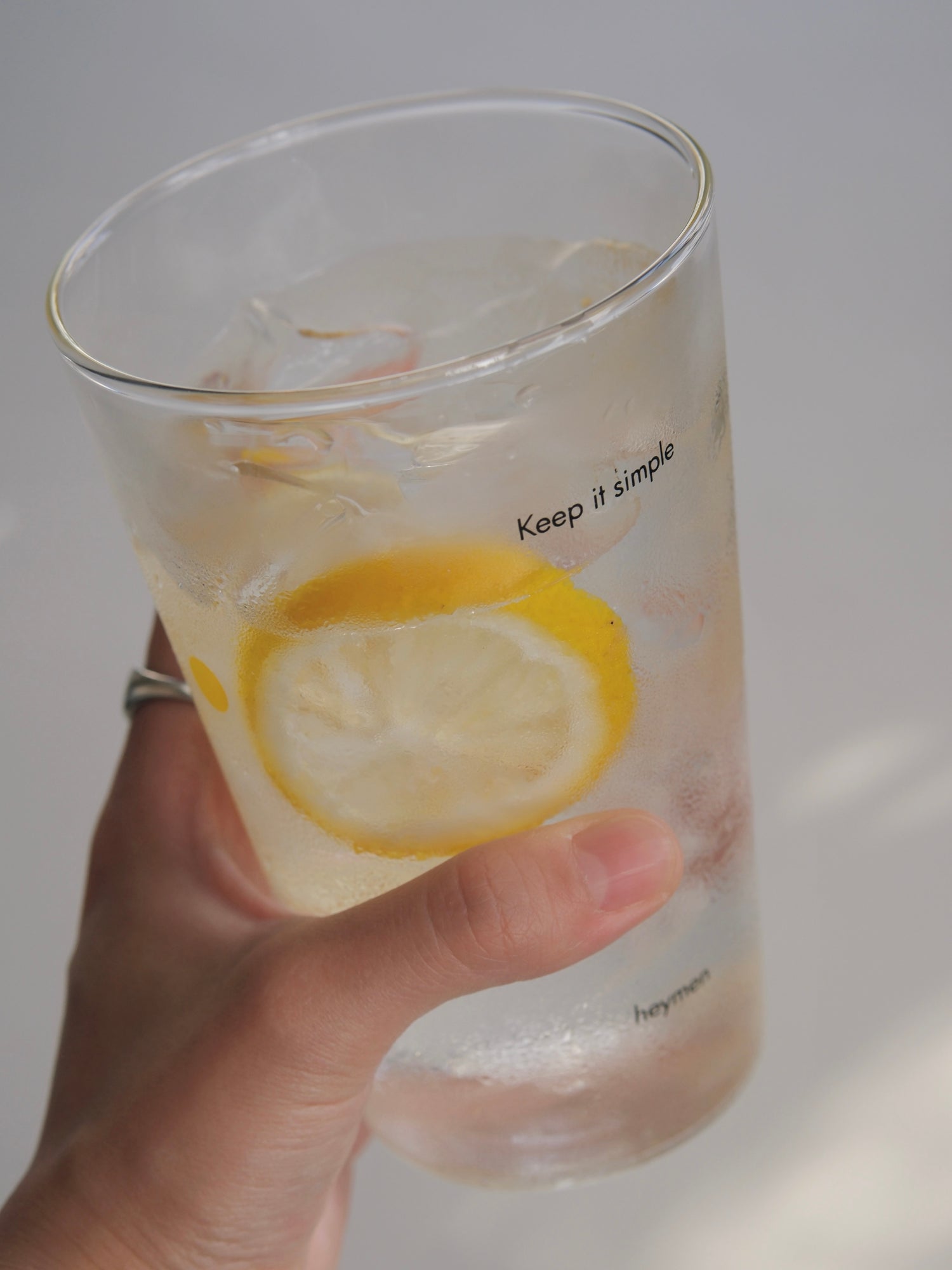 "Keep It Simple" Confetti Glass Cup