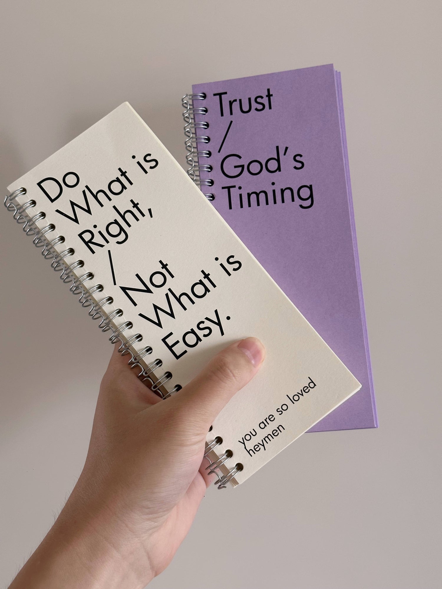 "Trust His Timing" Planner Notebook Series