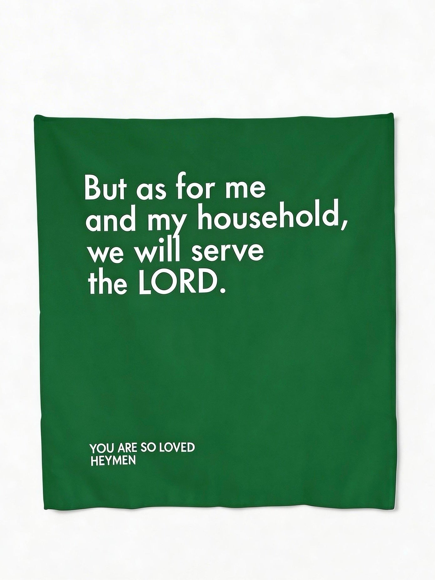 "We Will Serve the Lord" Wall Hanging