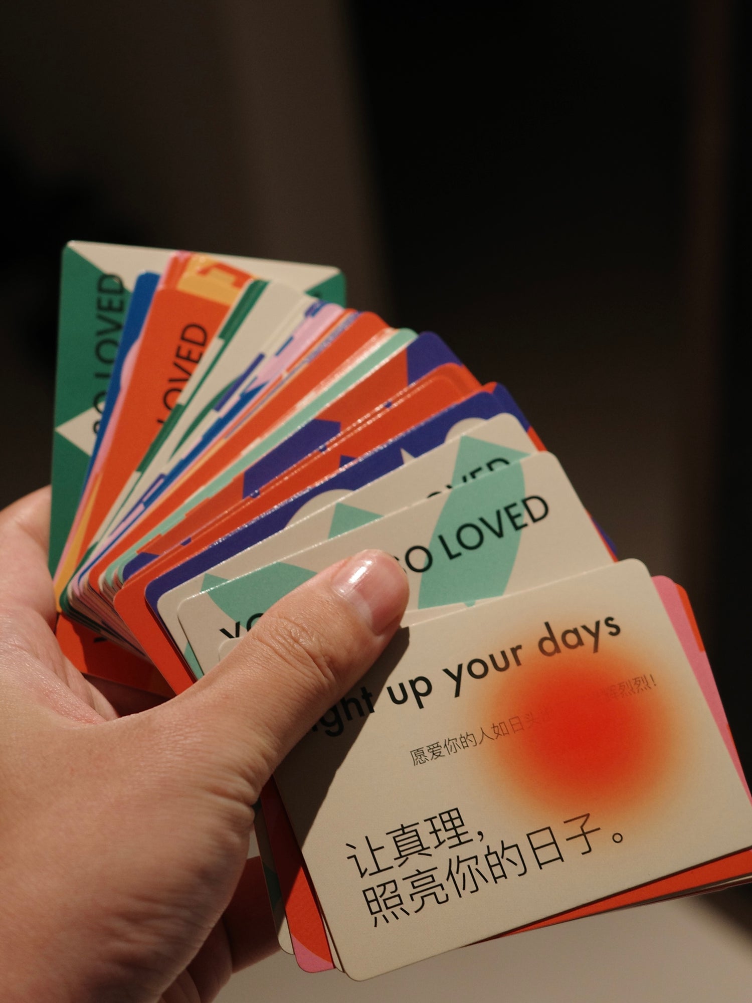 "Light Up Your Days" Bilingual Bible Verse Flash Cards(77 PCS)