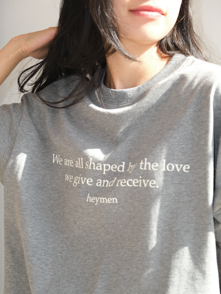 “Shaped by Love” Cotton Tee