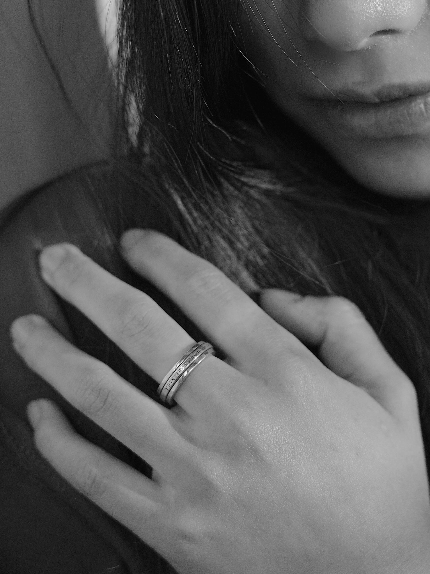 "Fear Not" Silver Spinner Ring