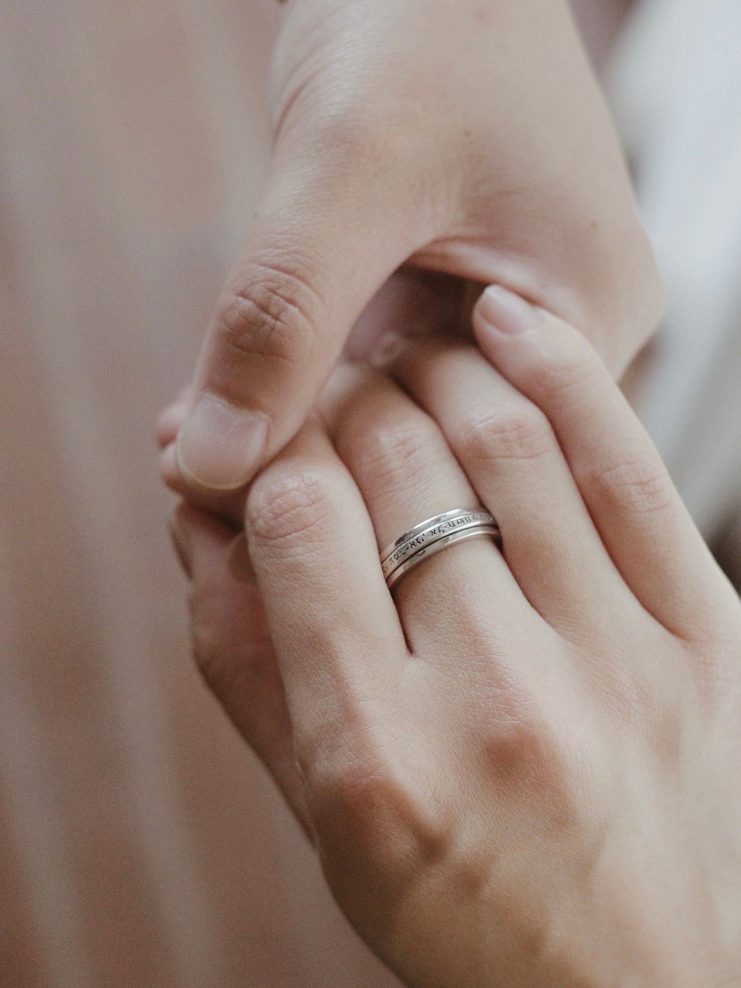"Fear Not" Silver Spinner Ring